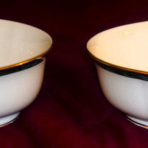Fantastic Pair Lenox Bone China Kelly Pattern Oval Vegetable / Serving Bowls - Picture 1 of 3
